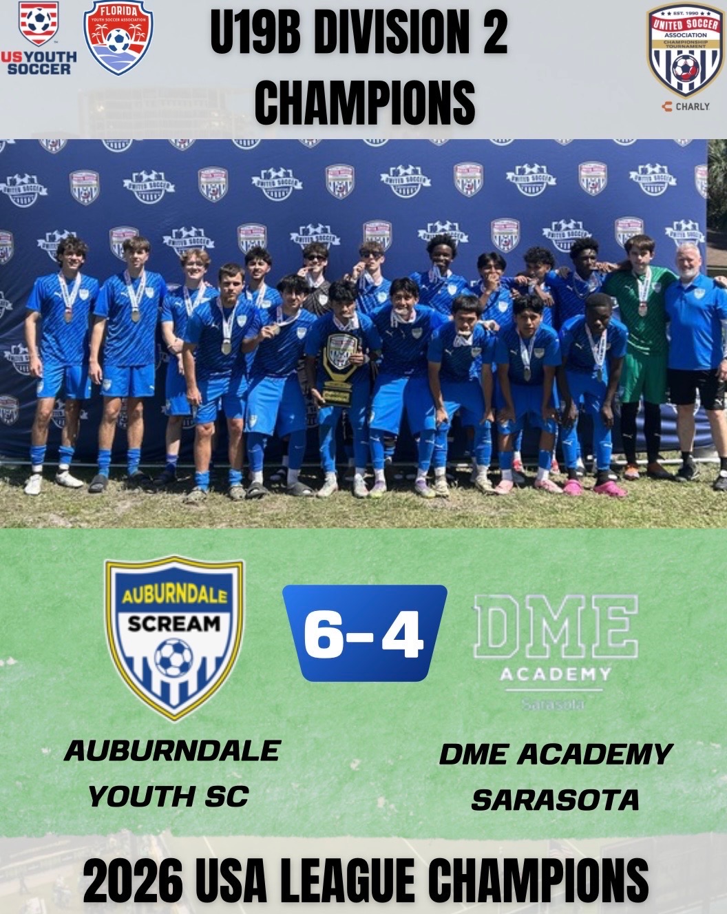 U19B Division 2 Champions