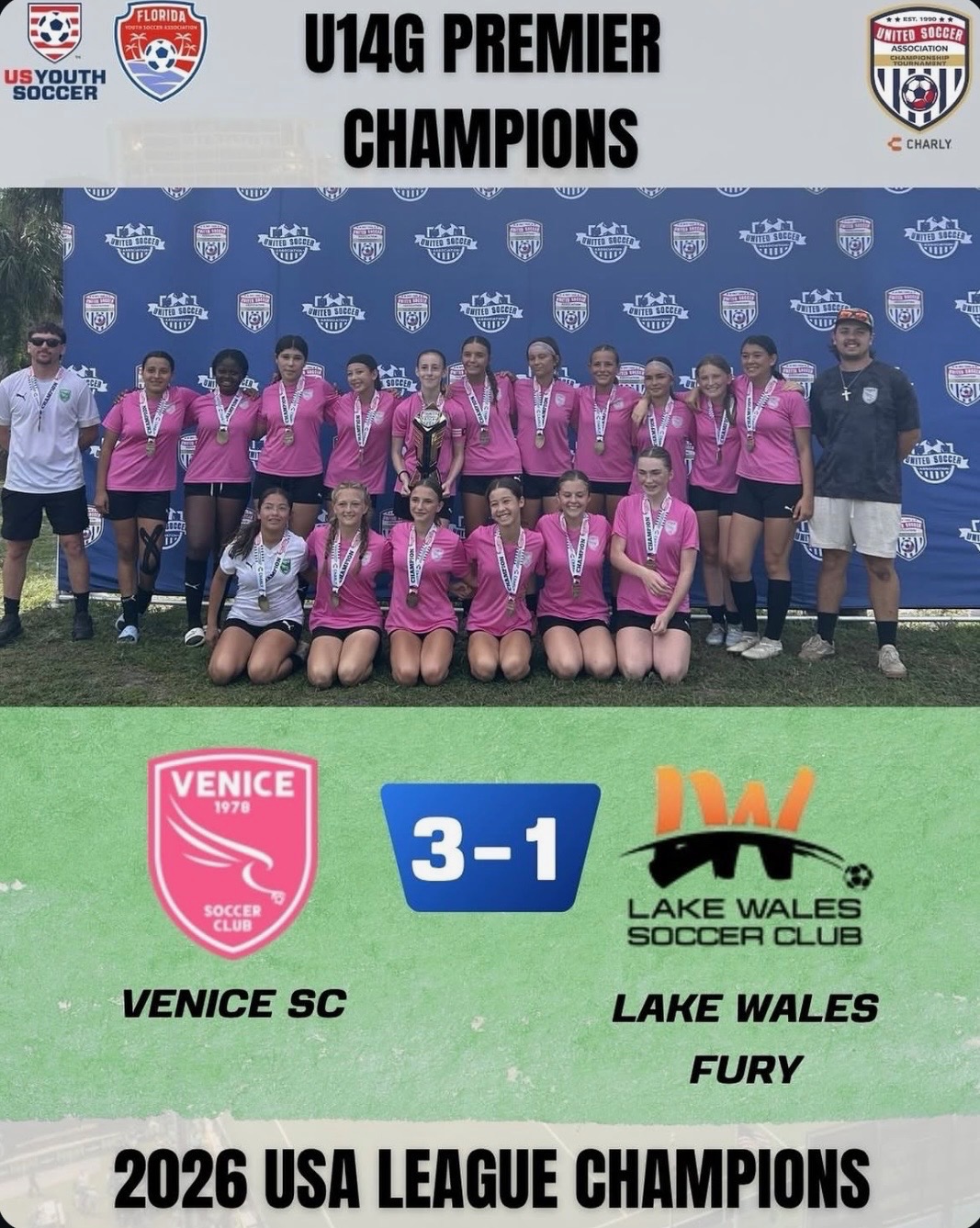 U14G Premier Champions