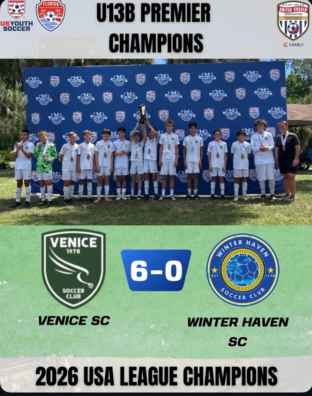 U13B Premier Champions