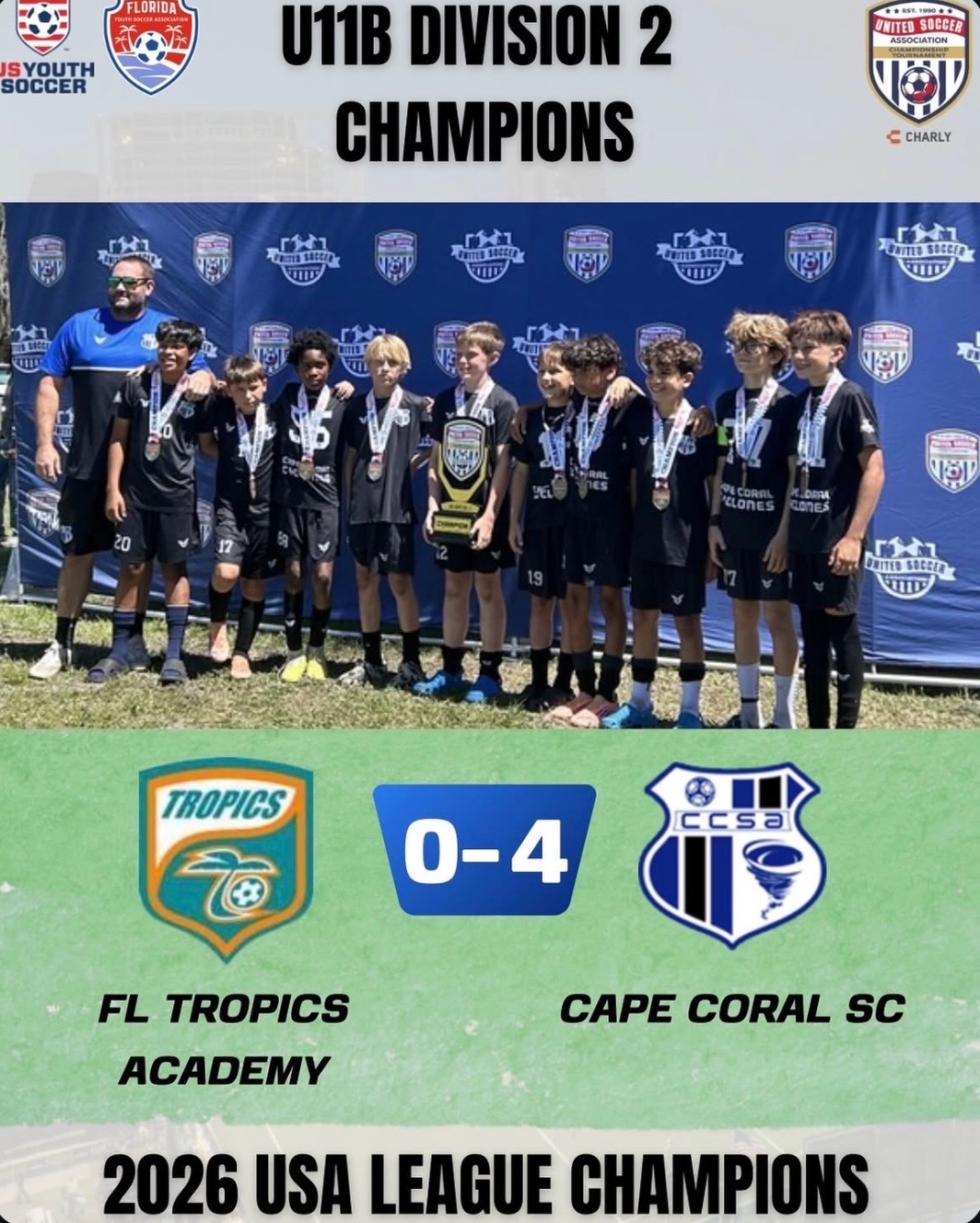 U11B Division 2 Champions