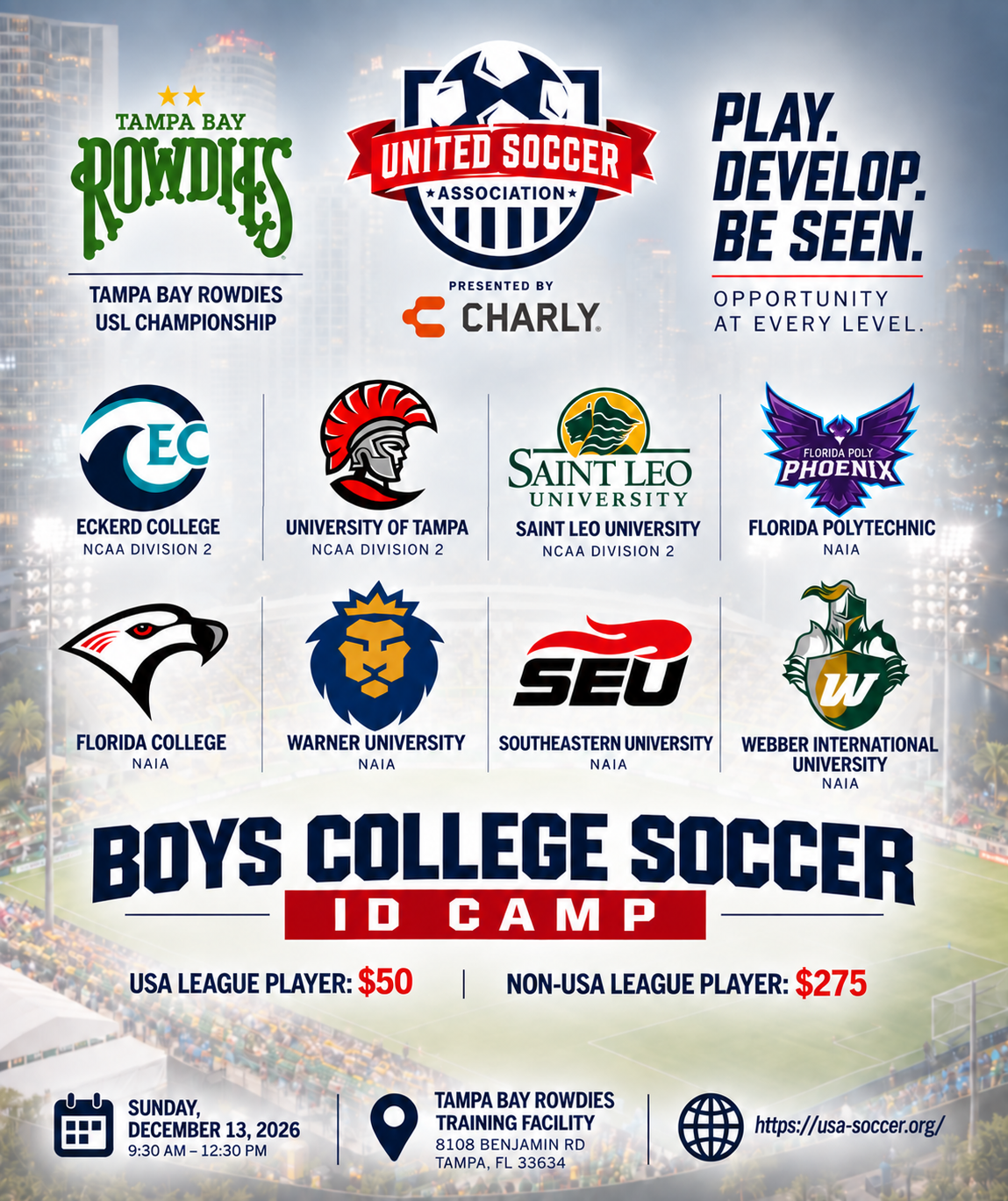 USA Boys College Soccer ID Camp